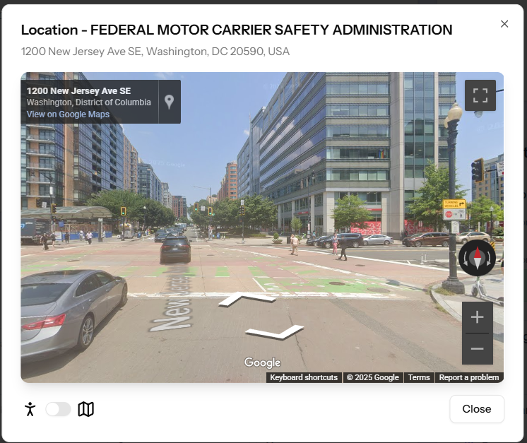 Improved Google Maps Street View